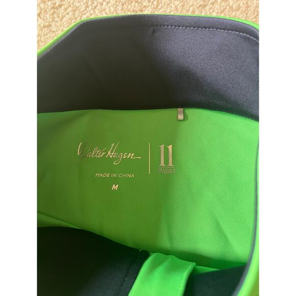 NWT WALTER HAGAN Med Men’s Golf Vests 2 Pack Neon Grn Blue 1/4 Zip - Picture 5 of 6